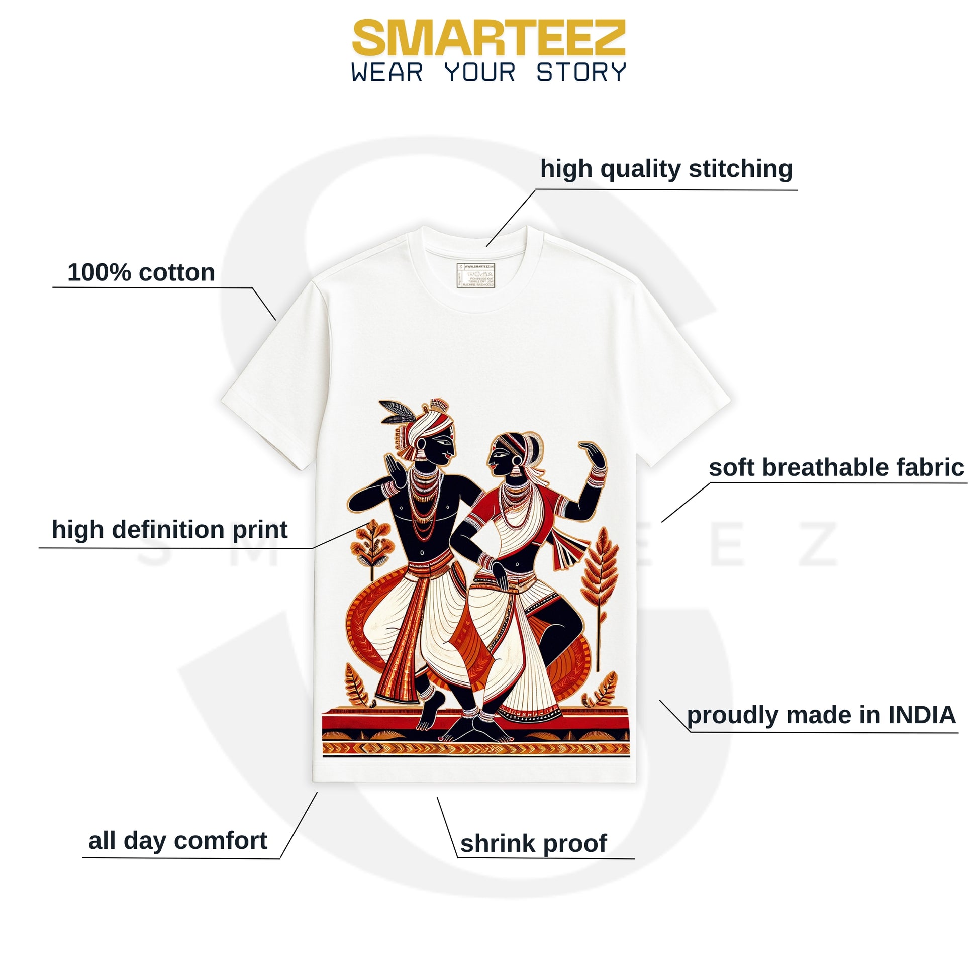 Patachitra T-Shirt - Folk Dance