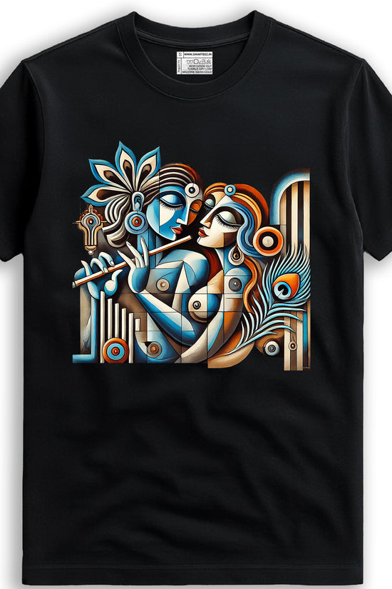 Patachitra Art - Radha Krishna T-Shirt
