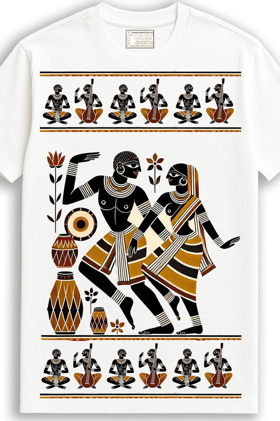 Patachitra T-Shirt - Tribal Dance