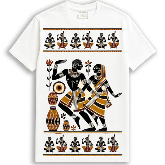 Patachitra T-Shirt - Tribal Dance