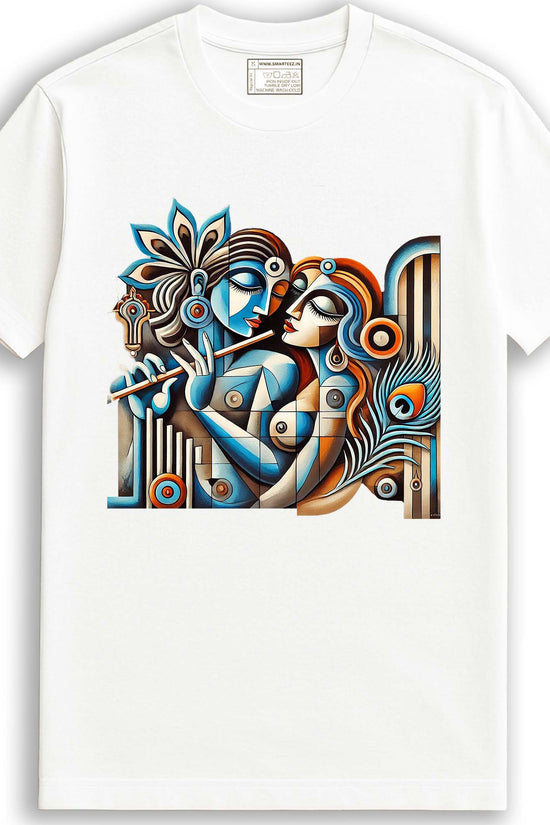 Patachitra Art - Radha Krishna T-Shirt