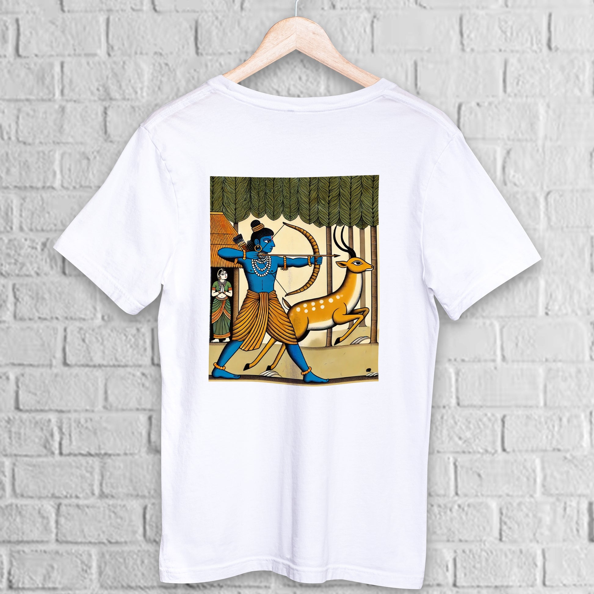 Ramayana T-Shirt - Bengali Patachitra Art