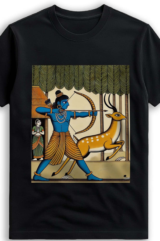 Ramayana T-Shirt - Bengali Patachitra Art