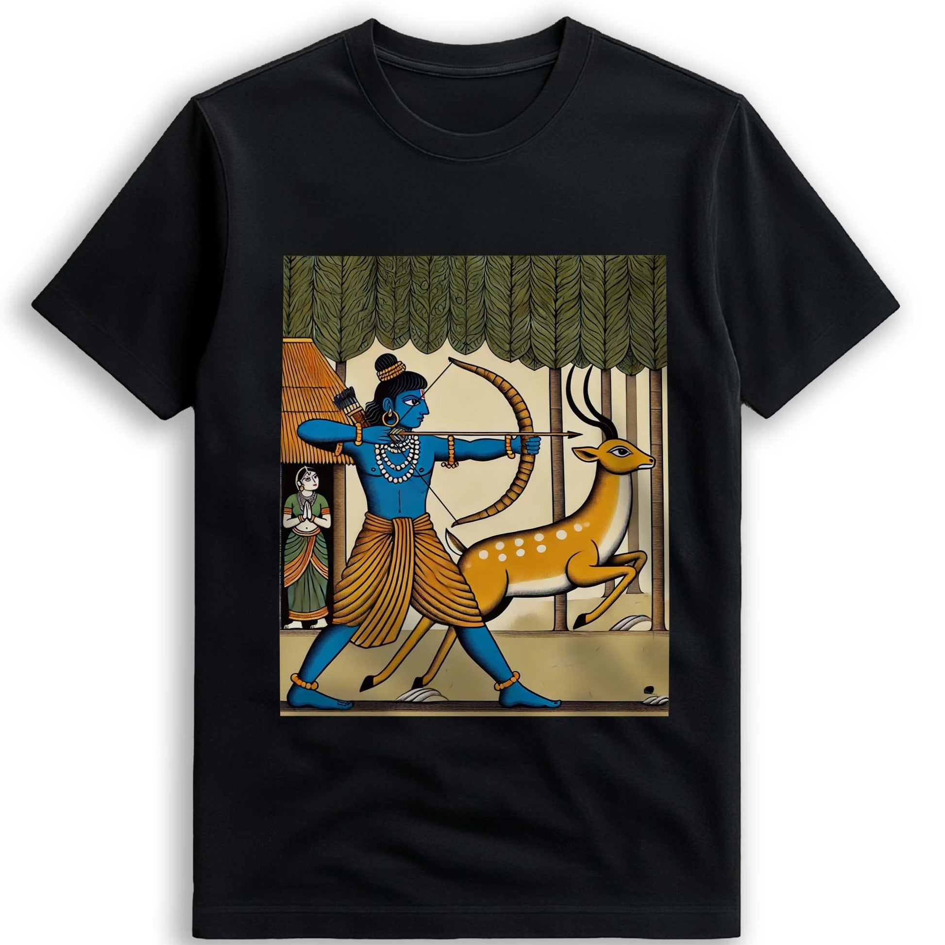 Ramayana T-Shirt - Bengali Patachitra Art