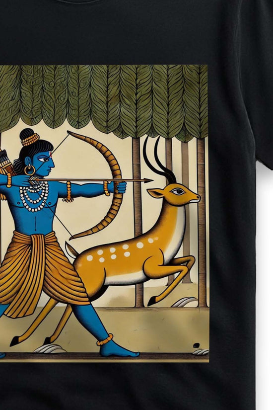 Ramayana T-Shirt - Bengali Patachitra Art