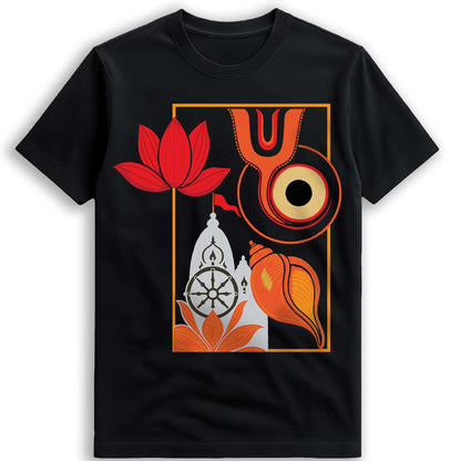 Rath Yatra T-Shirt Sacred Symbols of Jagannath Temple
