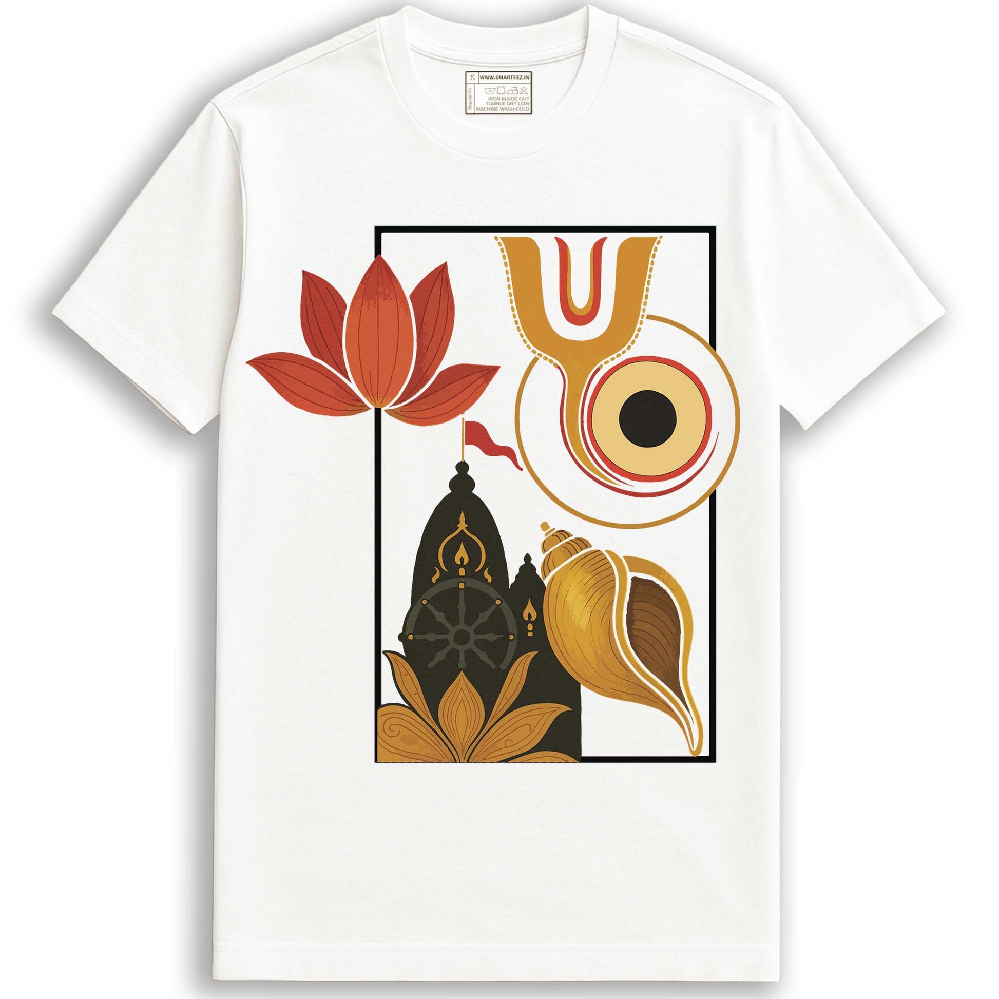 Rath Yatra T-Shirt Sacred Symbols of Jagannath Temple