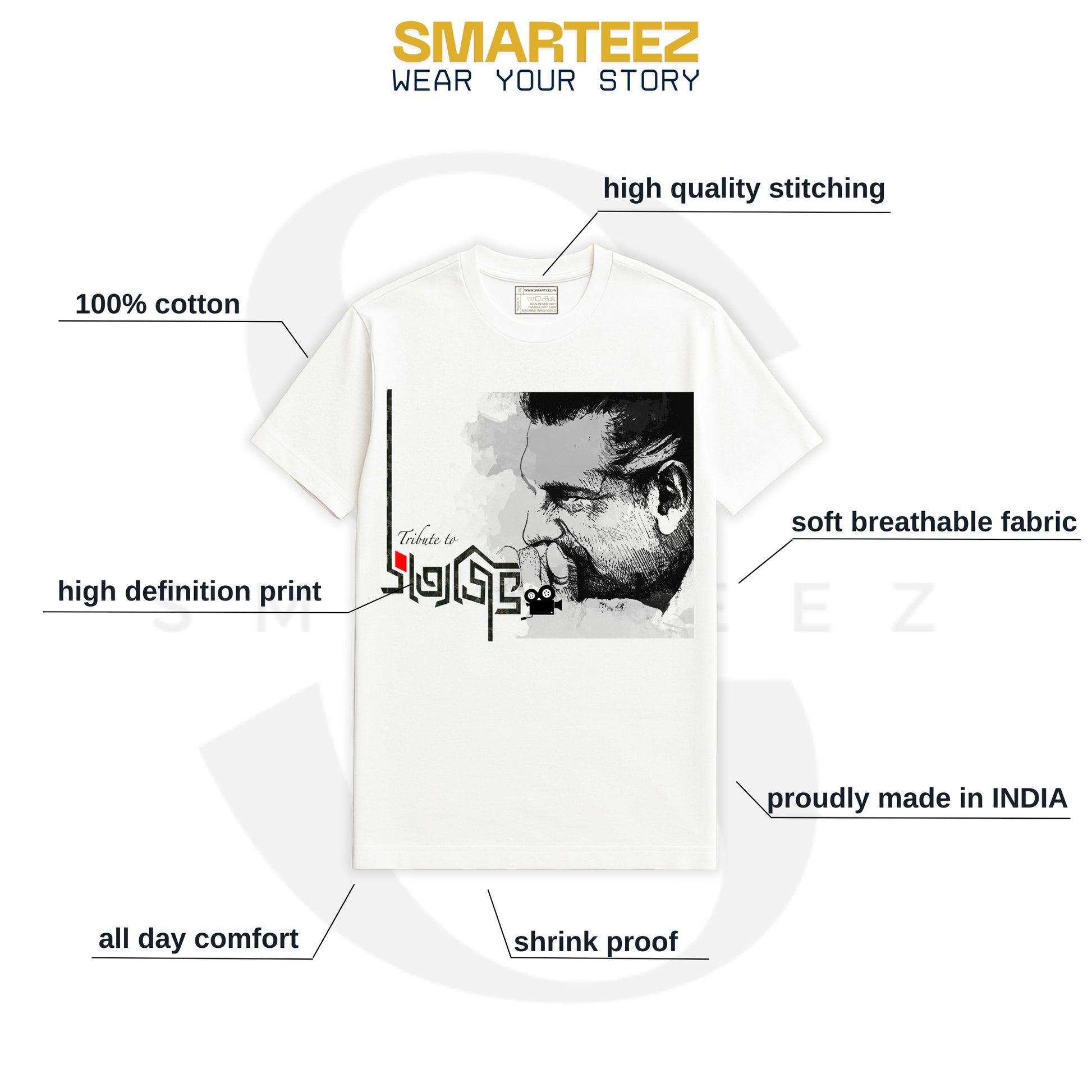 Satyajit Ray Tribute T-Shirt