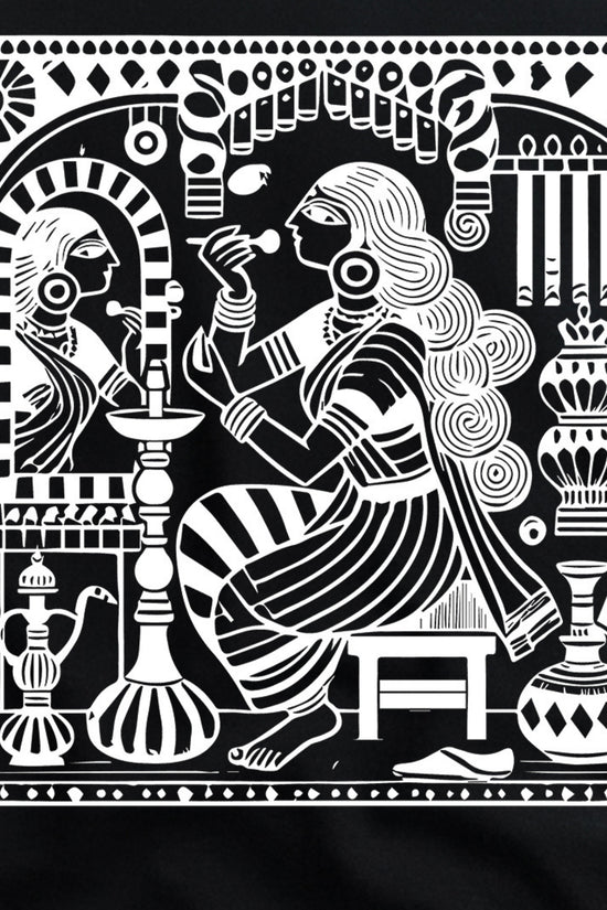 Sayam Sringar | Kalighat Patachitra Style T-Shirt