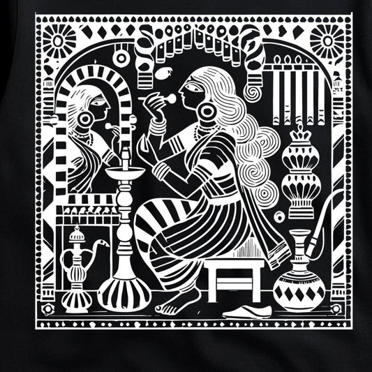 Sayam Sringar | Kalighat Patachitra Style T-Shirt