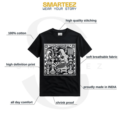 Sayam Sringar | Kalighat Patachitra Style T-Shirt