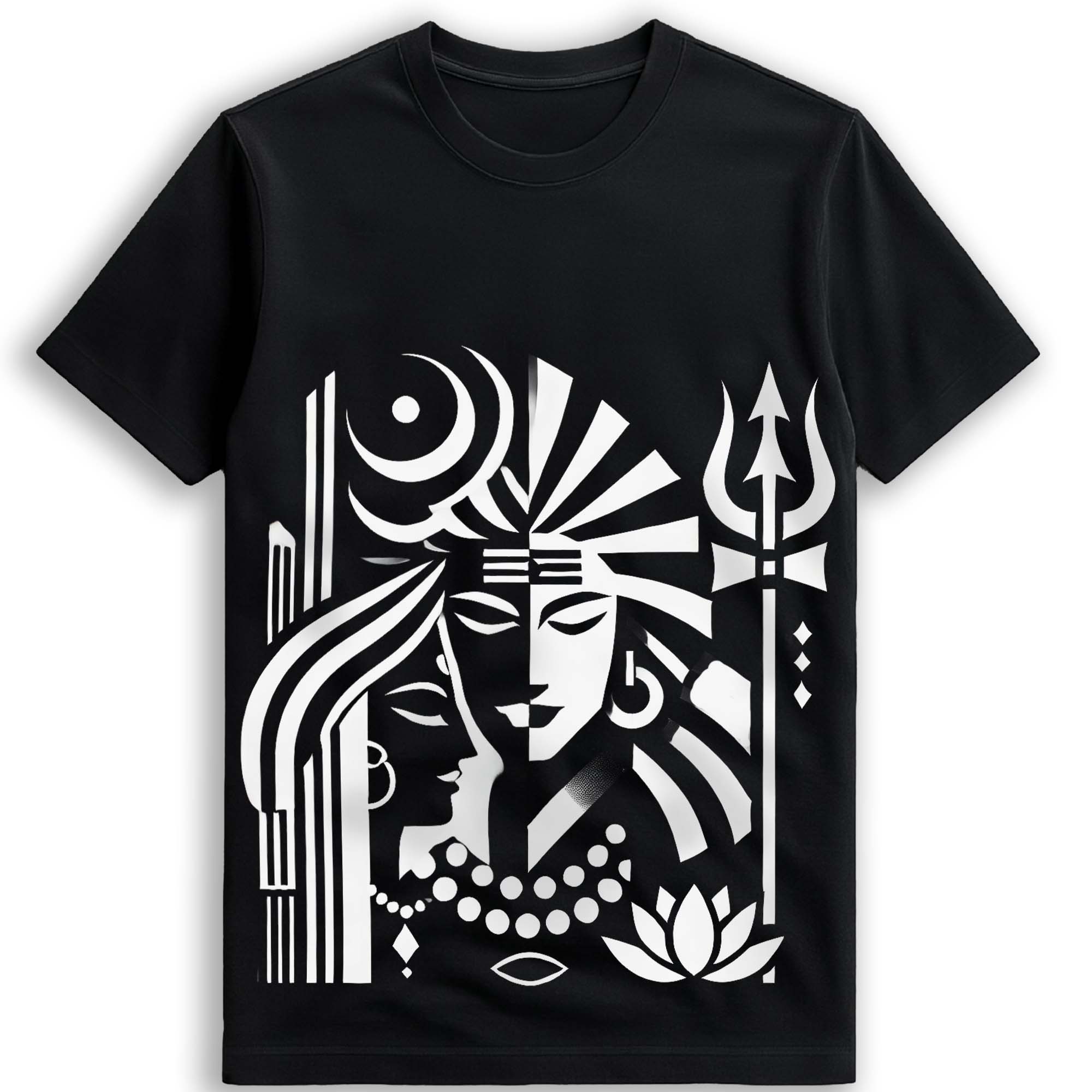 SIVA / シヴァ / Cut-out T-Shirt Shiva-Sakti T-Shirt - Graphic Tee | Unisex, 100% Cotton – Smarteez