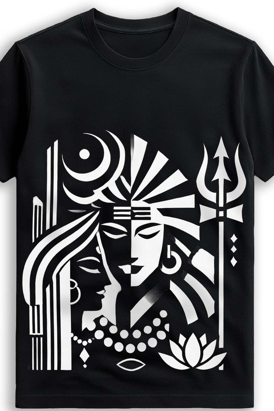 Shiva-Sakti Graphic T-Shirt for Men and Women (Unisex)
