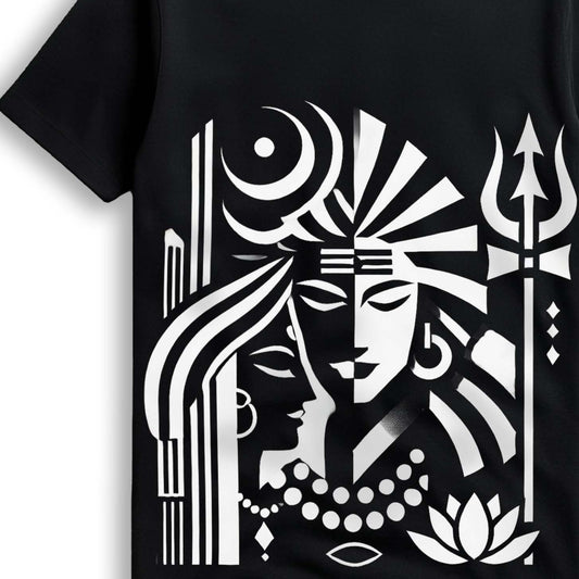 Shiva-Sakti Graphic T-Shirt for Men and Women (Unisex)
