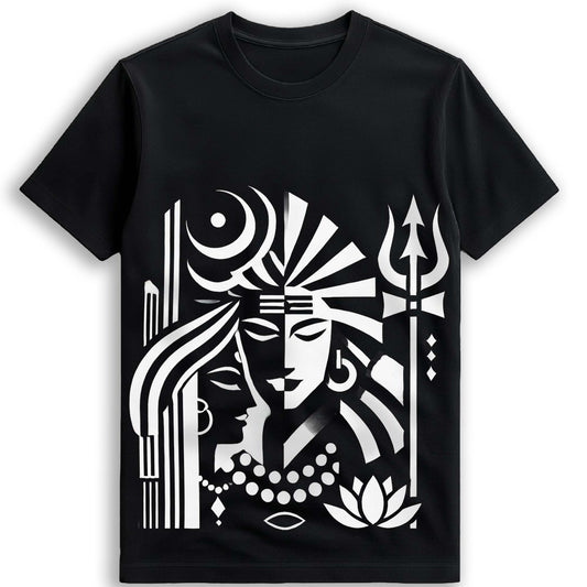 Shiva-Sakti Graphic T-Shirt for Men and Women (Unisex)
