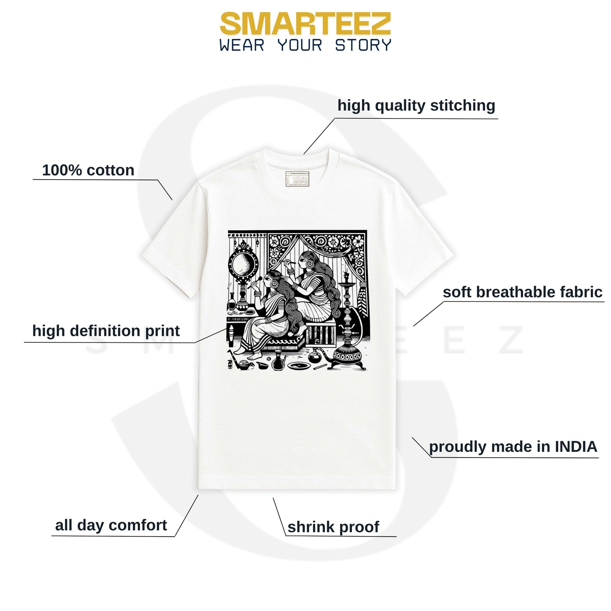 Sringar | Kalighat Patachitra Style T-Shirt