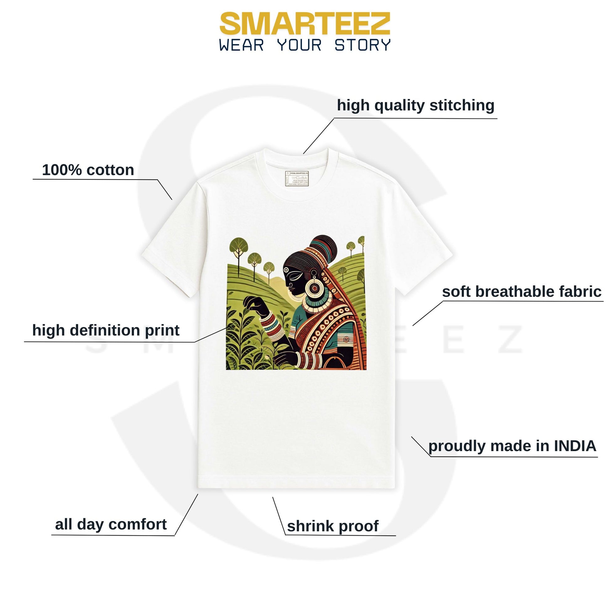 Patachitra T-Shirt - The Tribal Plucker