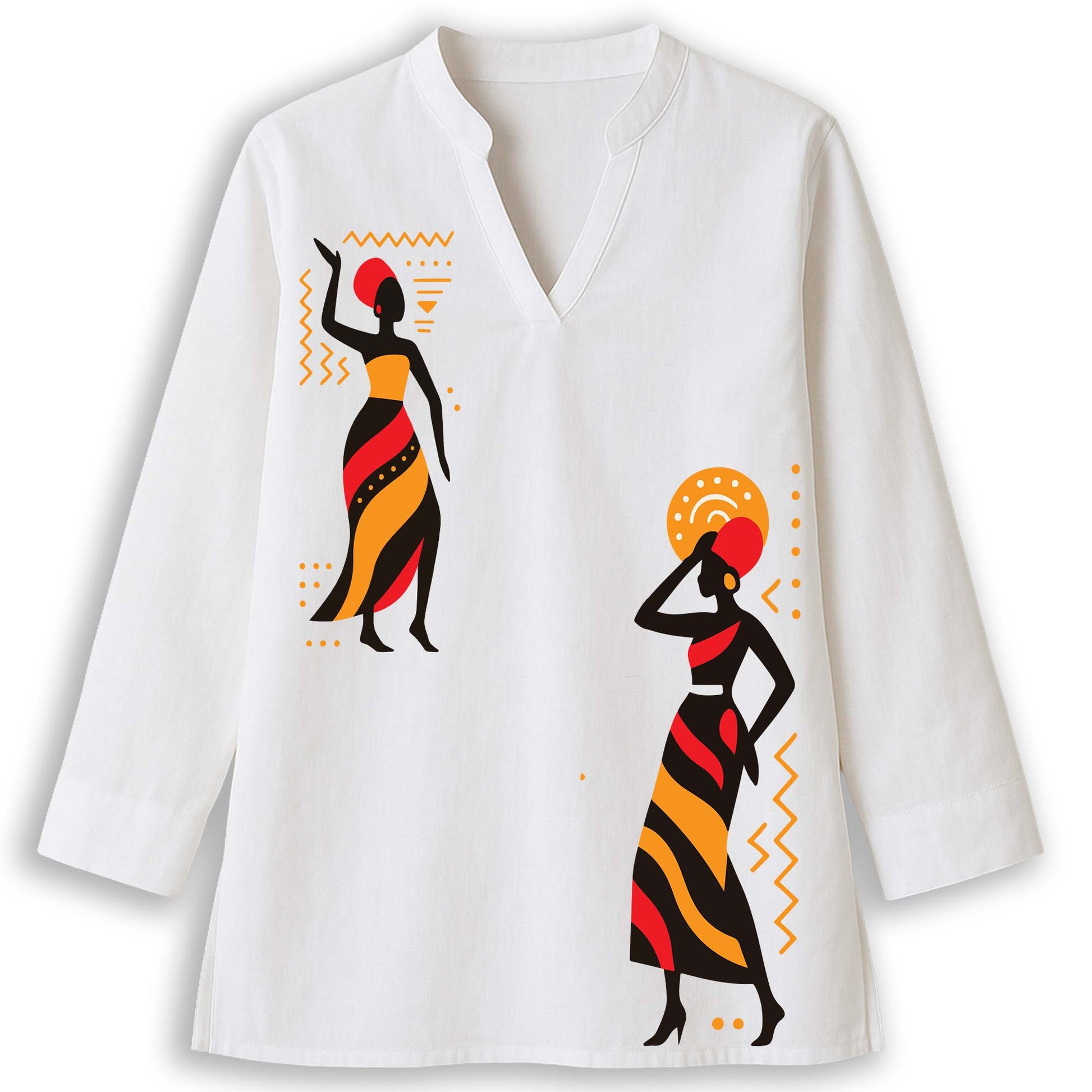 Tribal Grace – Bold Tribal Lady Kurti for Women