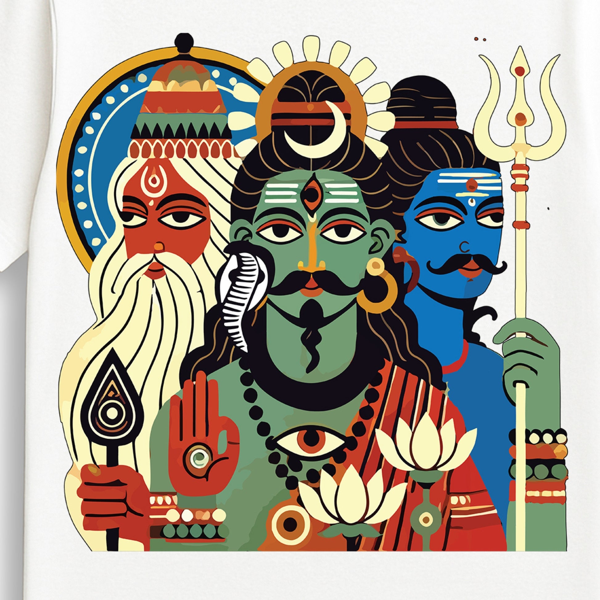 Tridev – Bengali Patachitra Inspired Heritage Edition T-Shirt