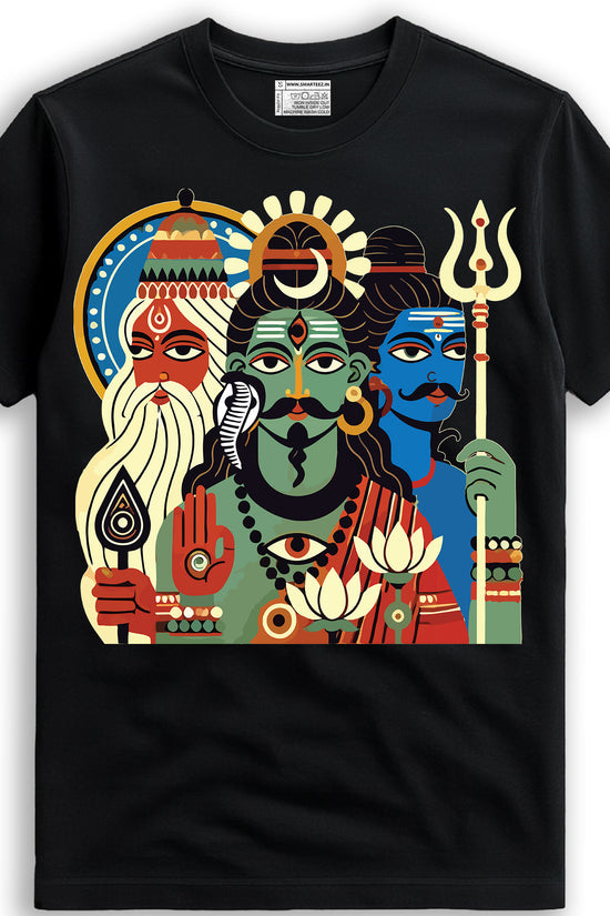 Tridev – Bengali Patachitra Inspired Heritage Edition T-Shirt