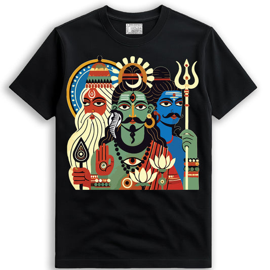 Tridev – Bengali Patachitra Inspired Heritage Edition T-Shirt