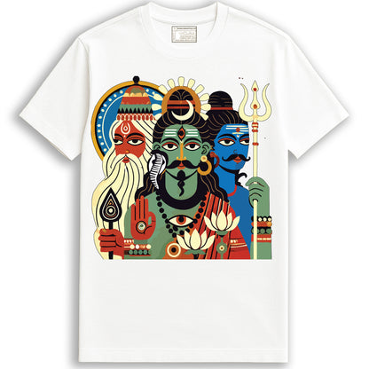 Tridev – Bengali Patachitra Inspired Heritage Edition T-Shirt