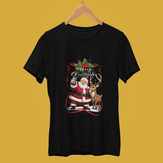 Selfie with Santa (Unisex T-Shirt)