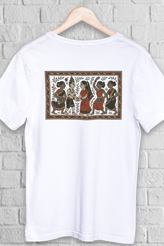 Tribal Wedding – Bengali Patachitra Style Graphic T-Shirt